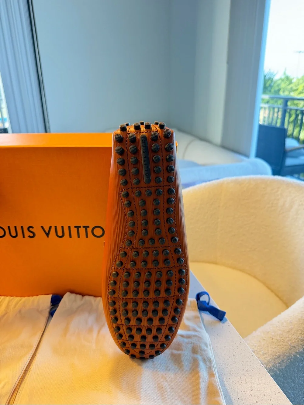 Louis Vuitton distinctive orange